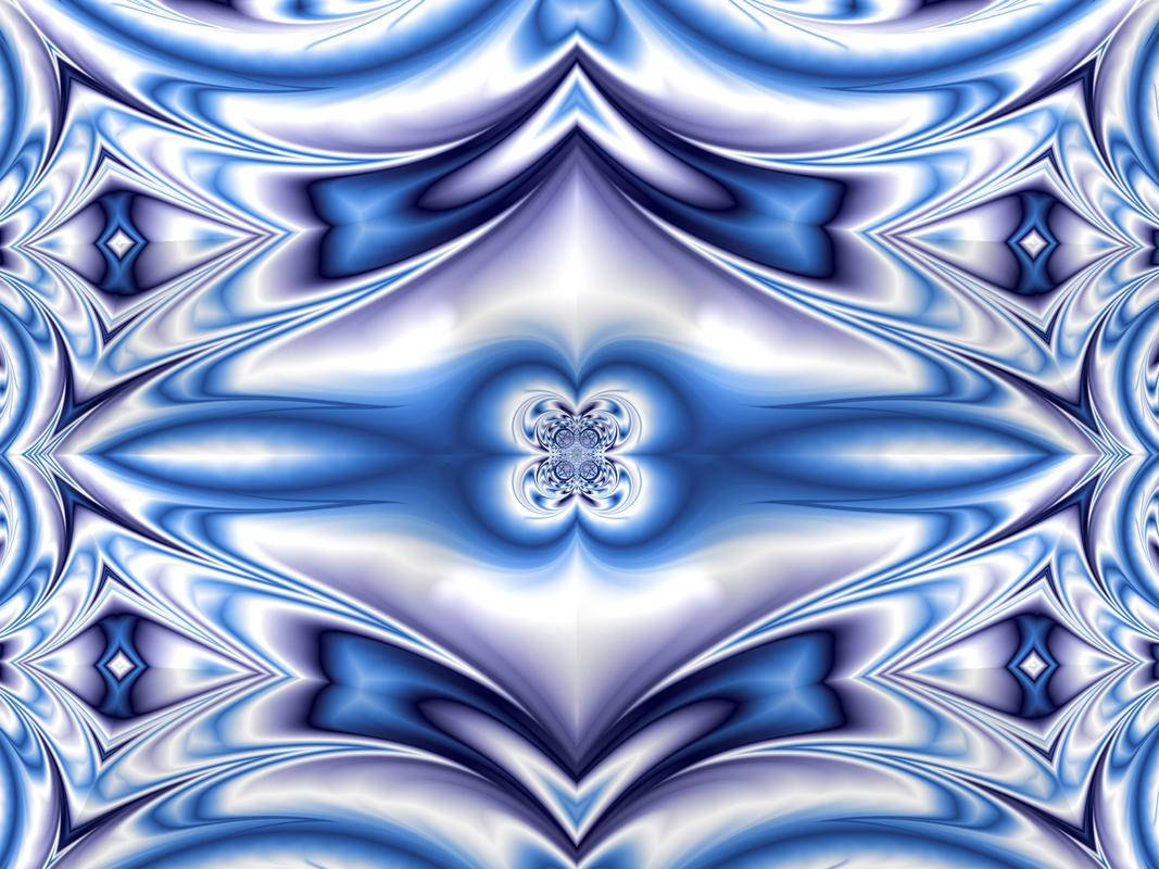 Fractal Ice Crystal Wallpaper