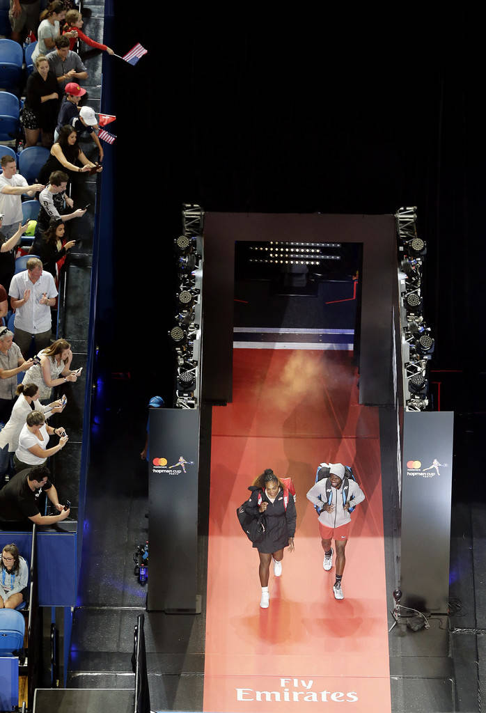 Frances Tiafoe And Serena Williams Game Entrance Wallpaper