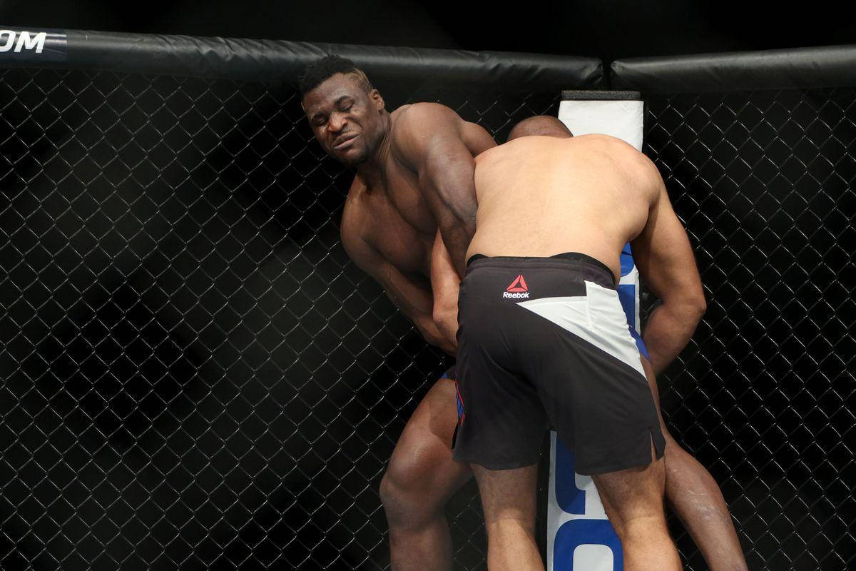 Francis Ngannou Grapple Wallpaper