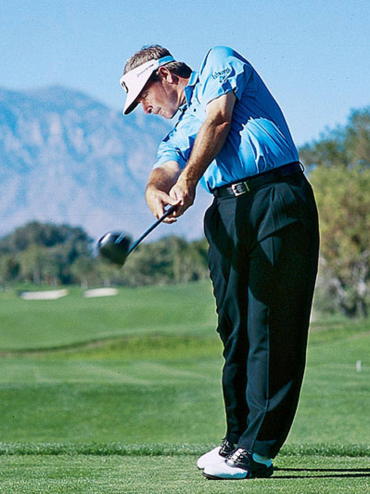 Fred Couples Golf Swing Pose Wallpaper