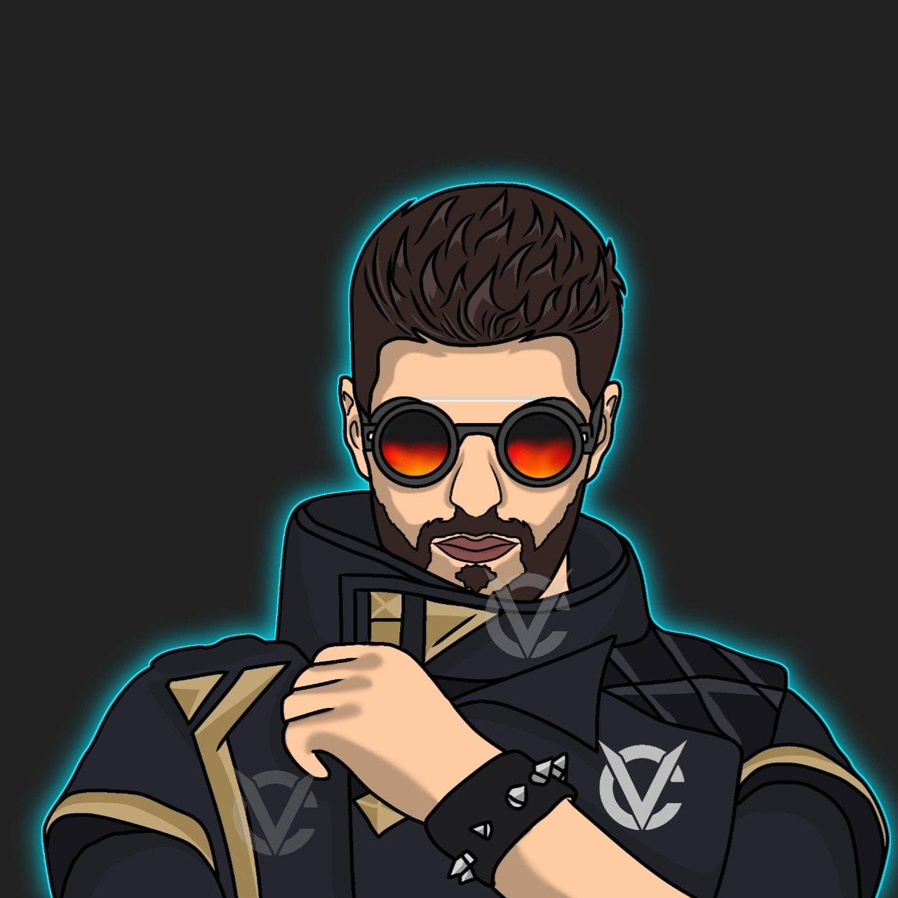 Free Fire Dj Alok Fanart Wallpaper