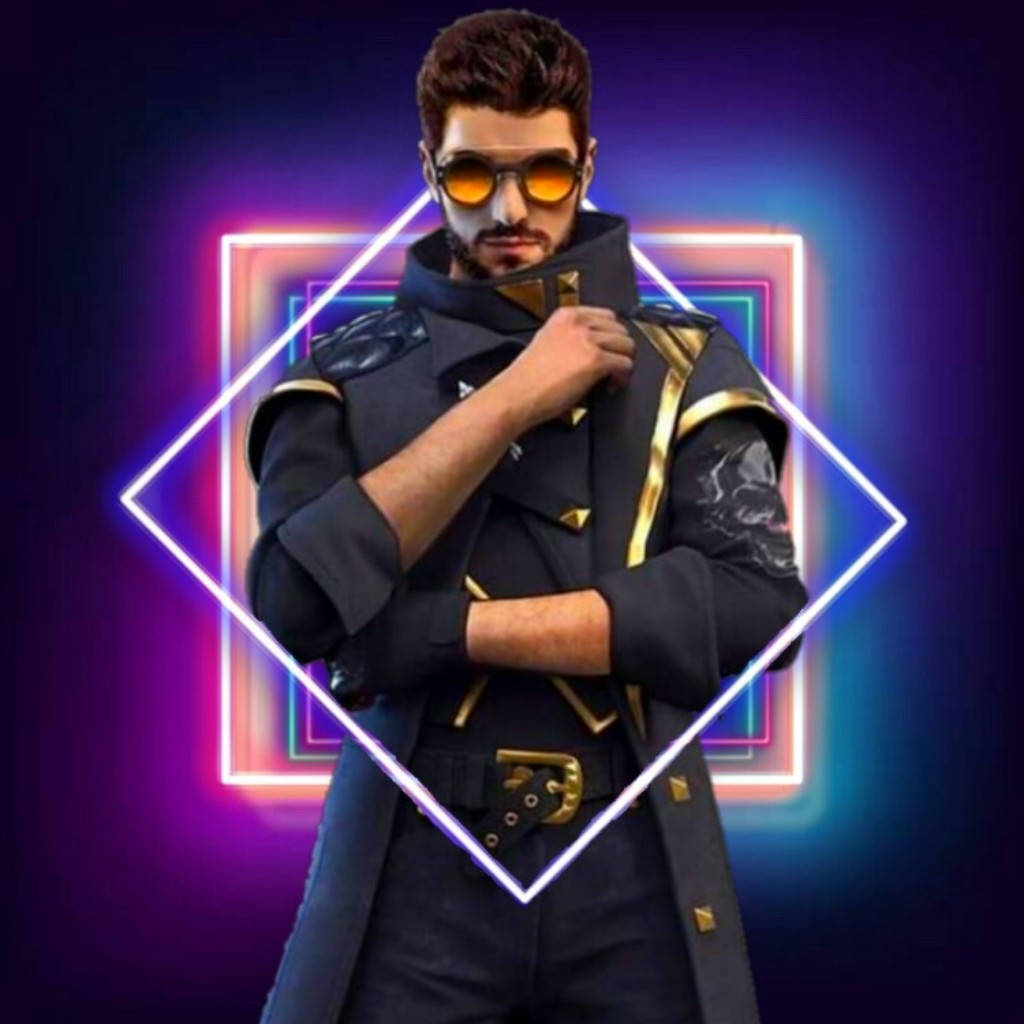 Free Fire Dj Alok Neon Wave Wallpaper