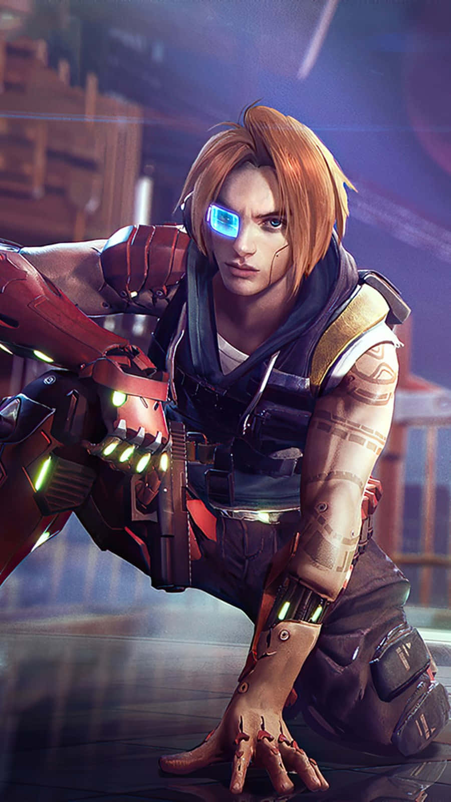 Free Fire Game Hayato Cyborg Wallpaper