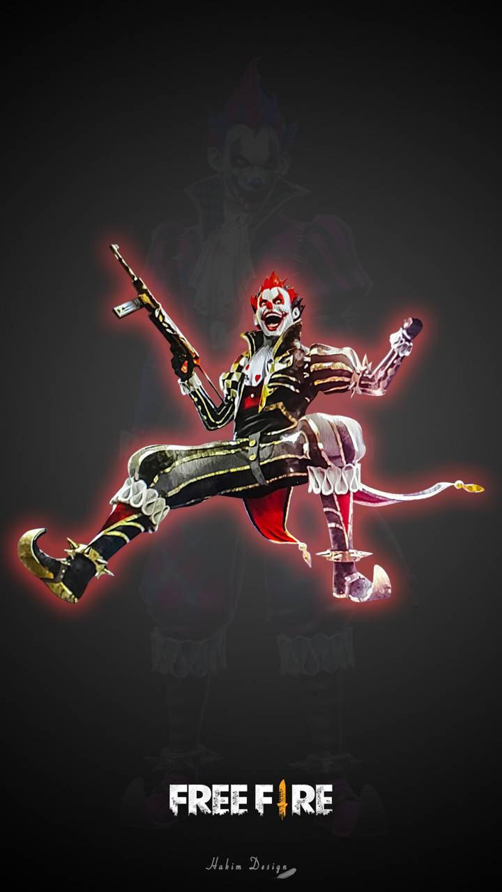 Free Fire Logo Clown Wallpaper