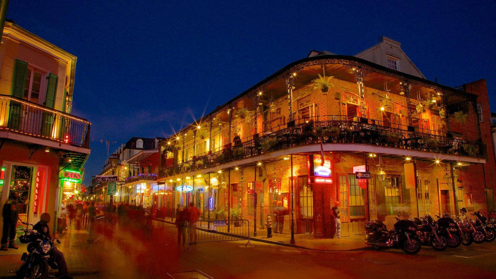 French Quarter Night Lights Wallpaper