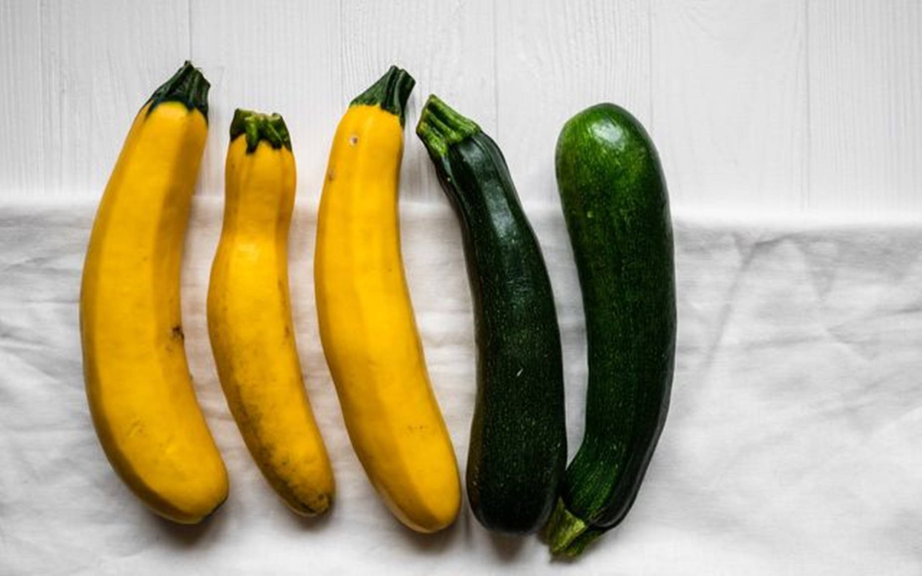 Fresh Golden And Black Beauty Zucchinis Wallpaper