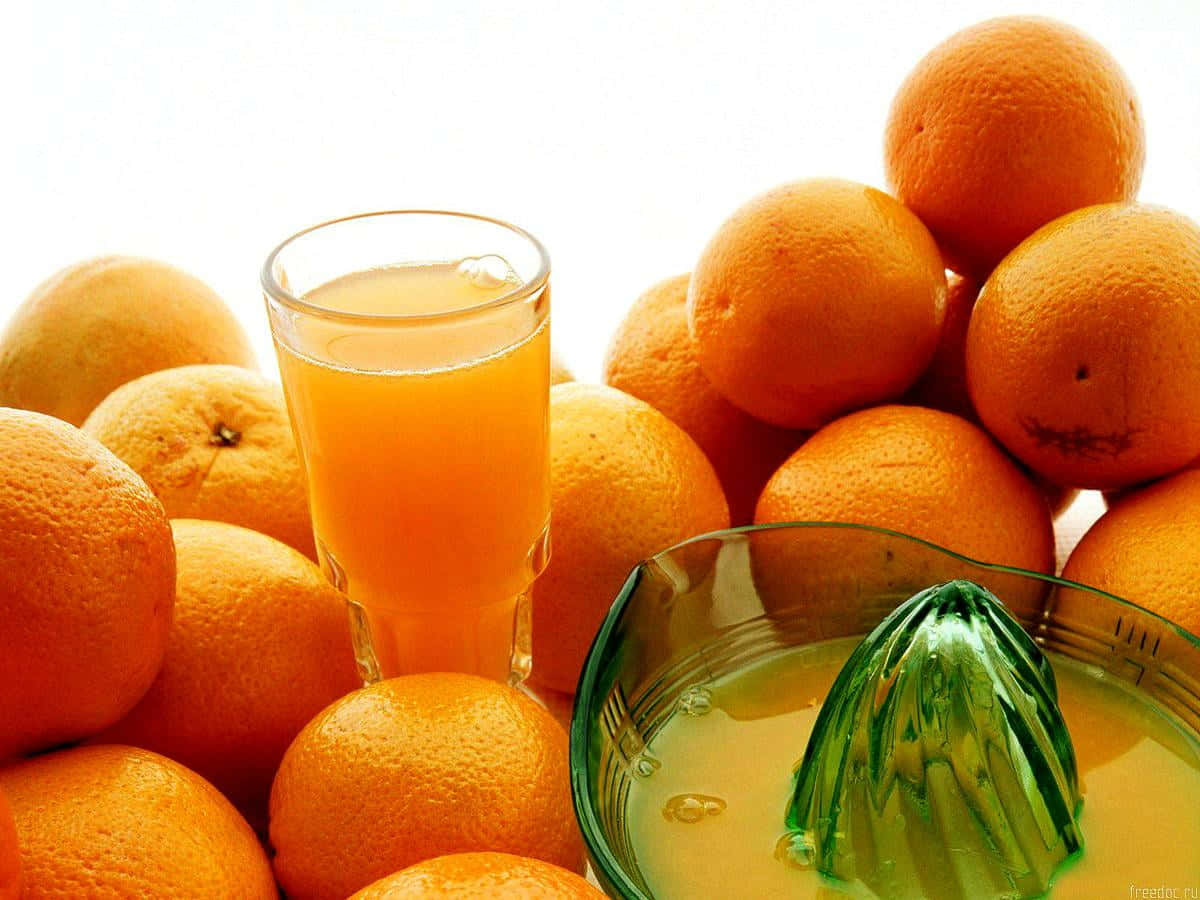 Freshly Squeezed Orange Juice Wallpaper
