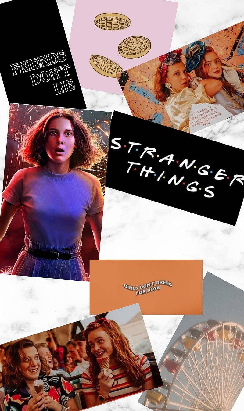 Friends Stranger Things Aesthetic Wallpaper