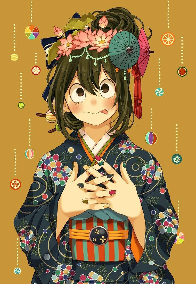 Froppy In A Kimono Wallpaper