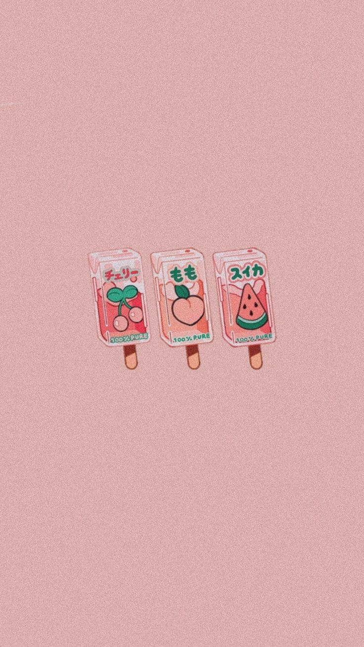 Fruit Popsicles Soft Aesthetic Wallpaper