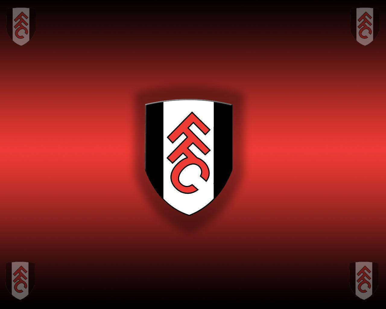 Fulham Fc Five Crests Red Background Wallpaper