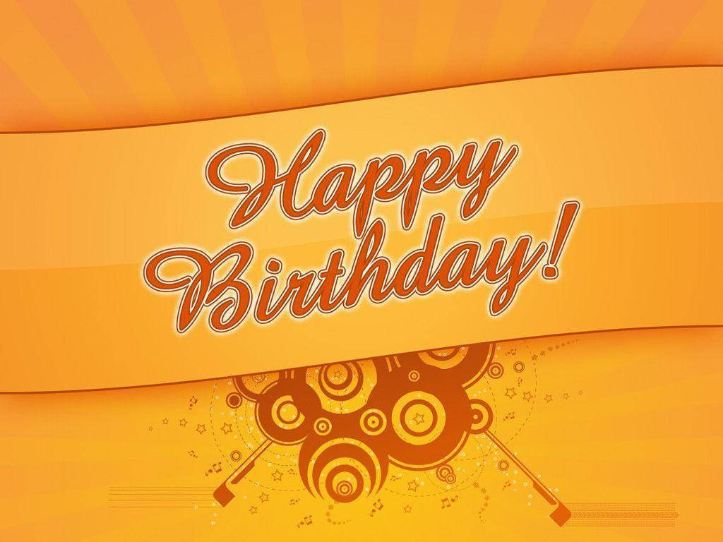 Fun Retro Happy Birthday Background Wallpaper