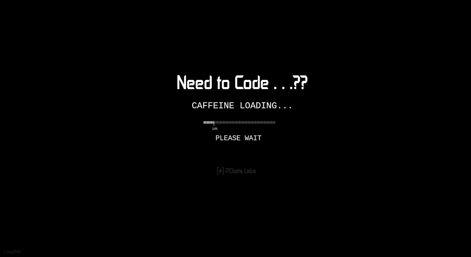 Funny Coding Caffeine Loading Wallpaper