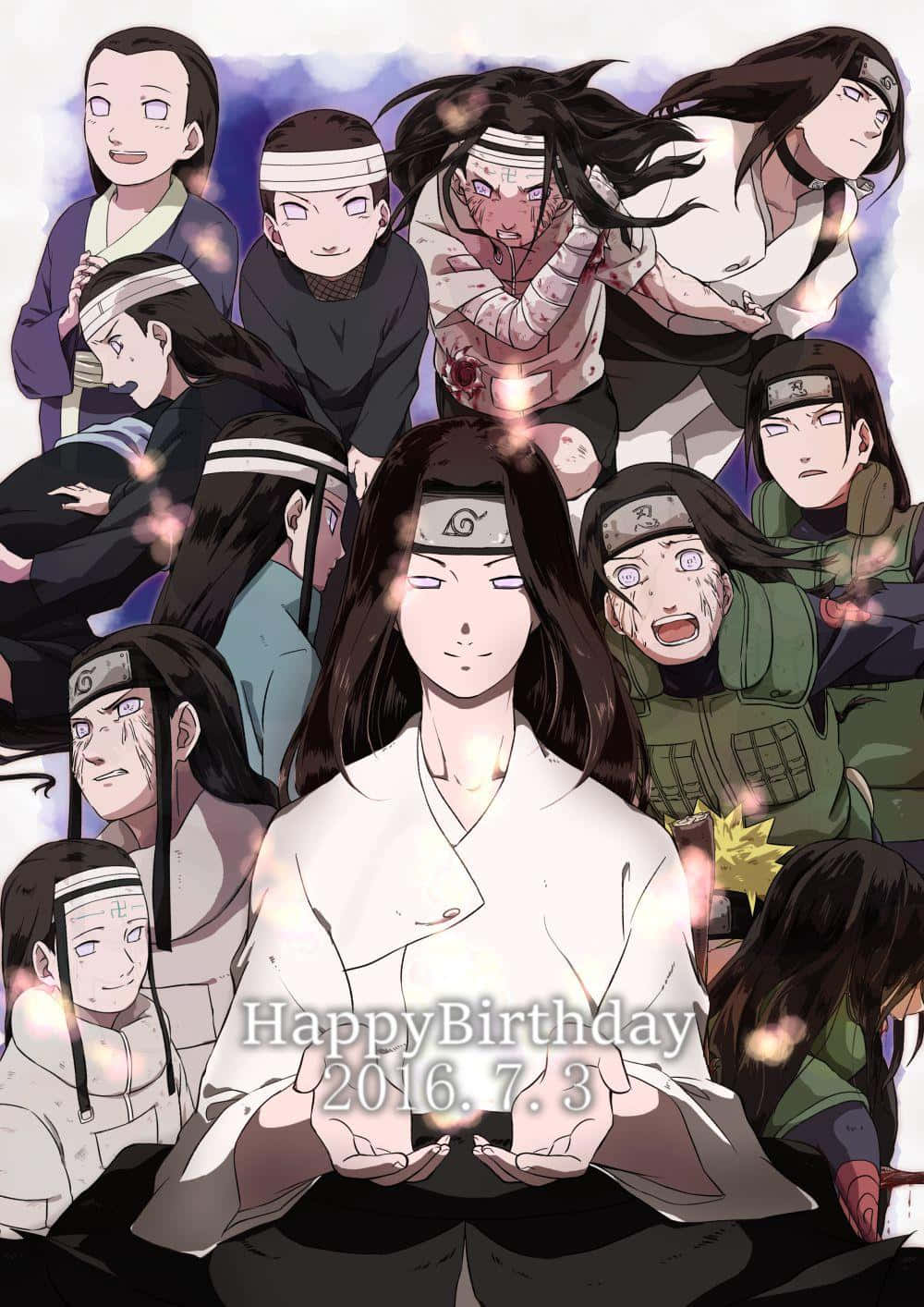 Funny Neji Hyuga Collage Wallpaper