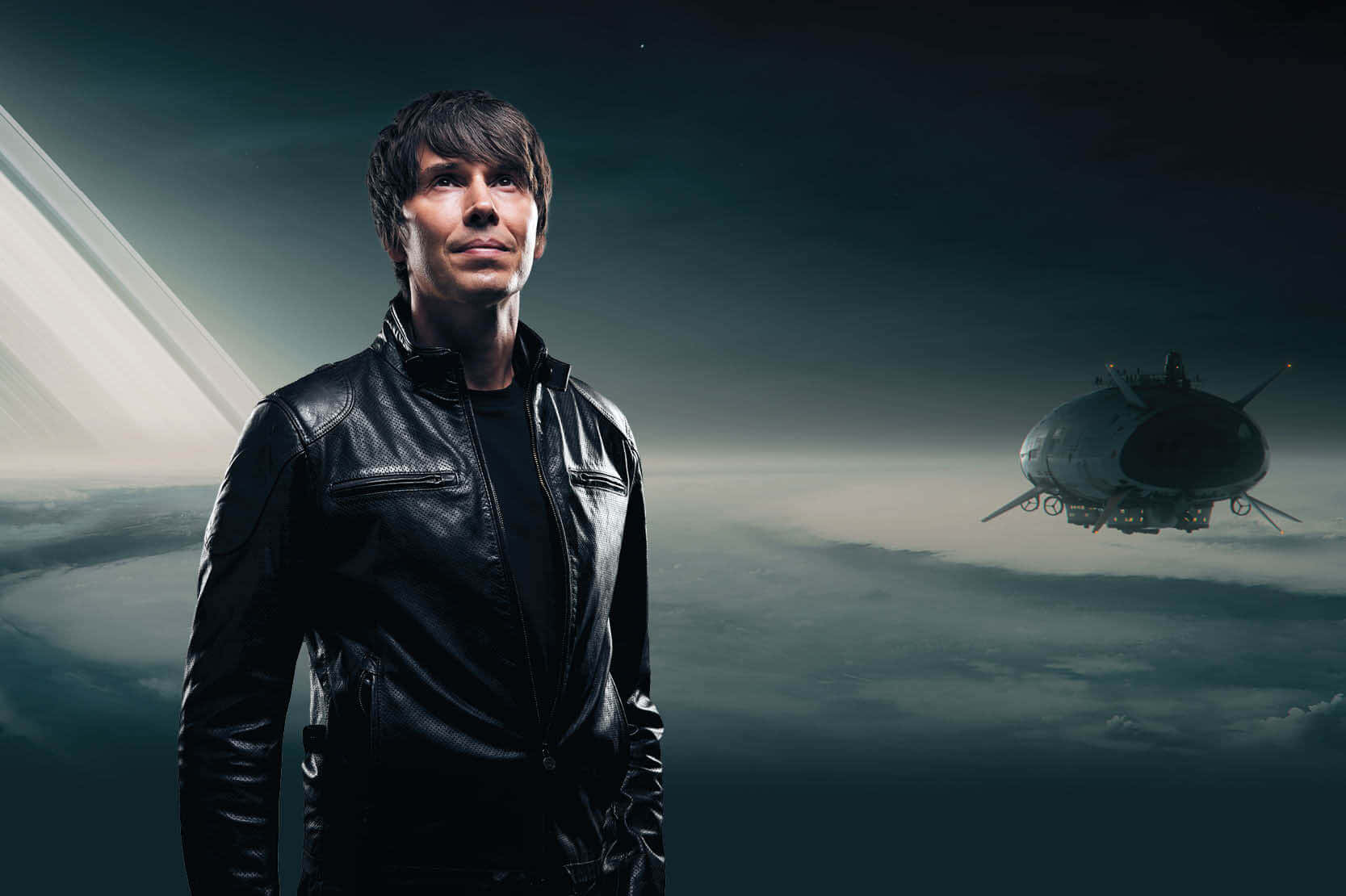 Futuristic Explorer Brian Cox Wallpaper