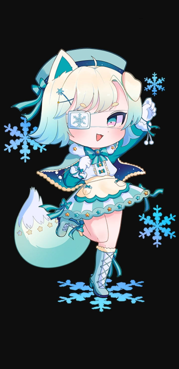 Gacha Club Snowflake Wallpaper