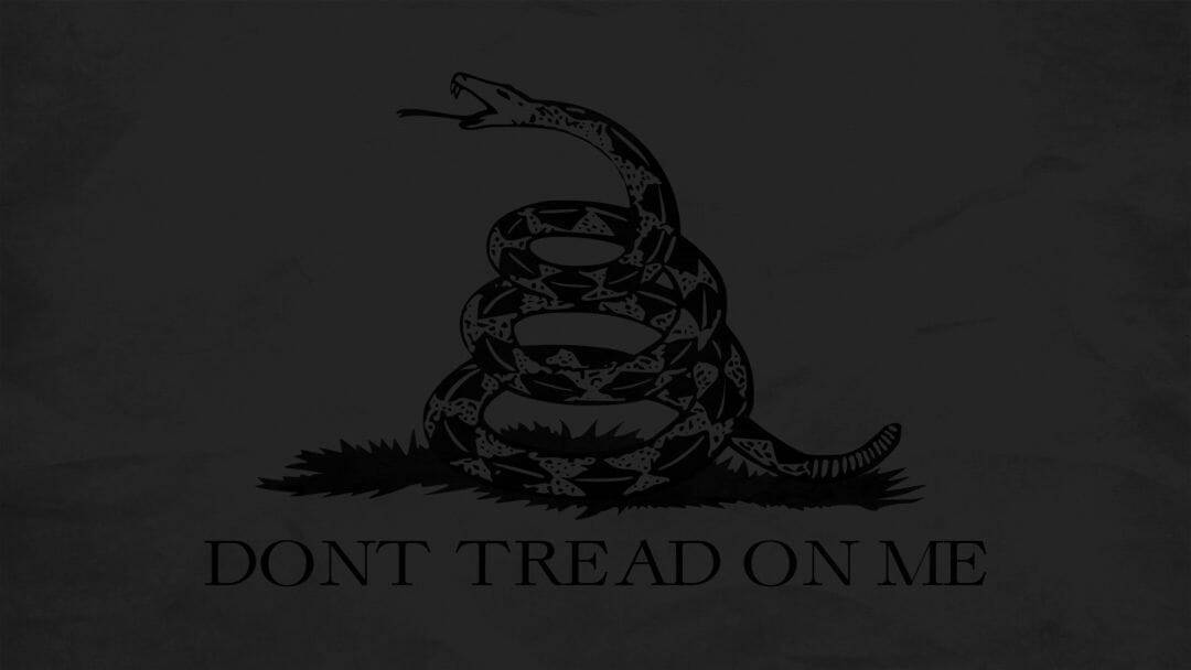 Gadsden Flag Dark Preset Wallpaper