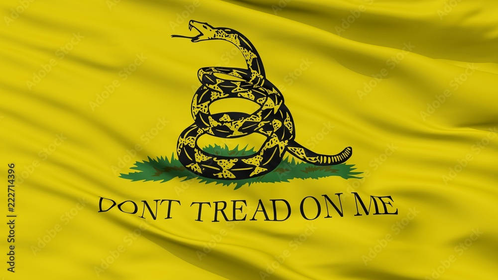 Gadsden Flag Dont Tread On Me Cloth Wallpaper