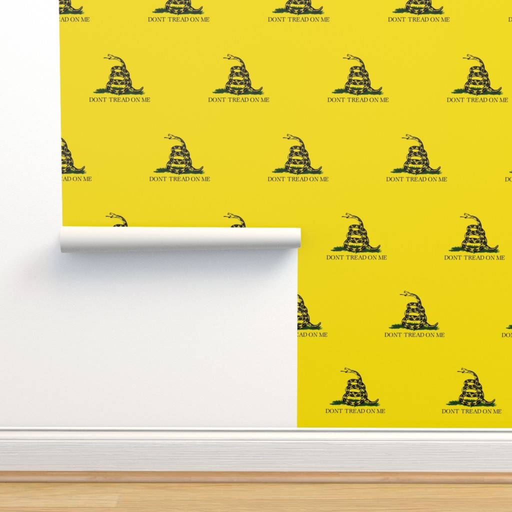 Gadsden Flag Wall Art Pattern Wallpaper