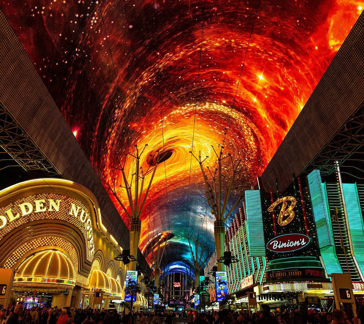 Galaxy Ceiling Fremont Street Wallpaper