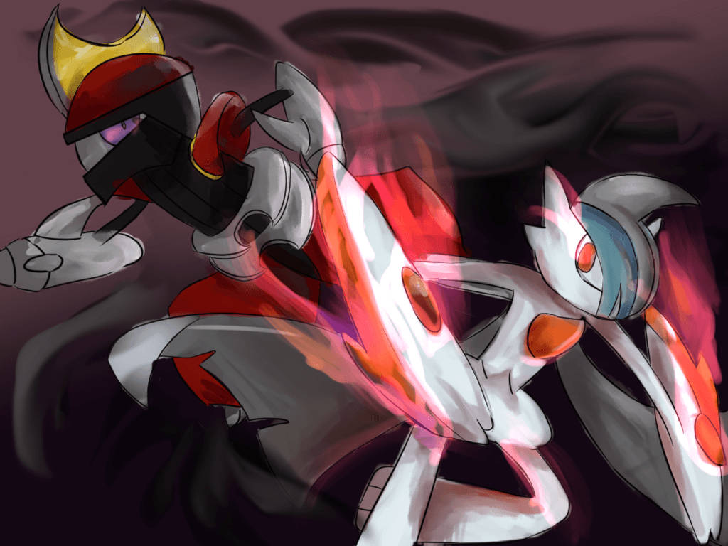 Gallade Vs Bisharp Wallpaper