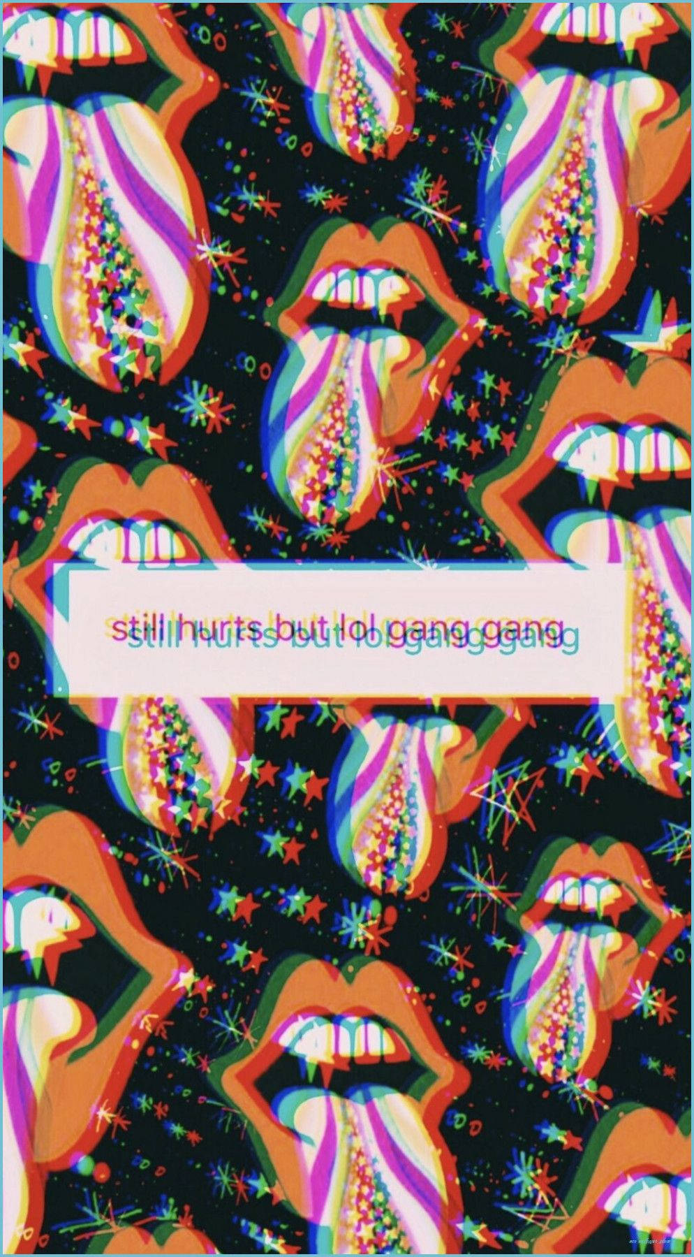 Gang Gang Glitchy Aesthetic Vsco Wallpaper