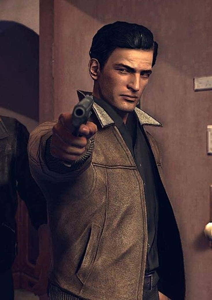 Gangsters With Guns Aiming At The Enemy Wallpaper
