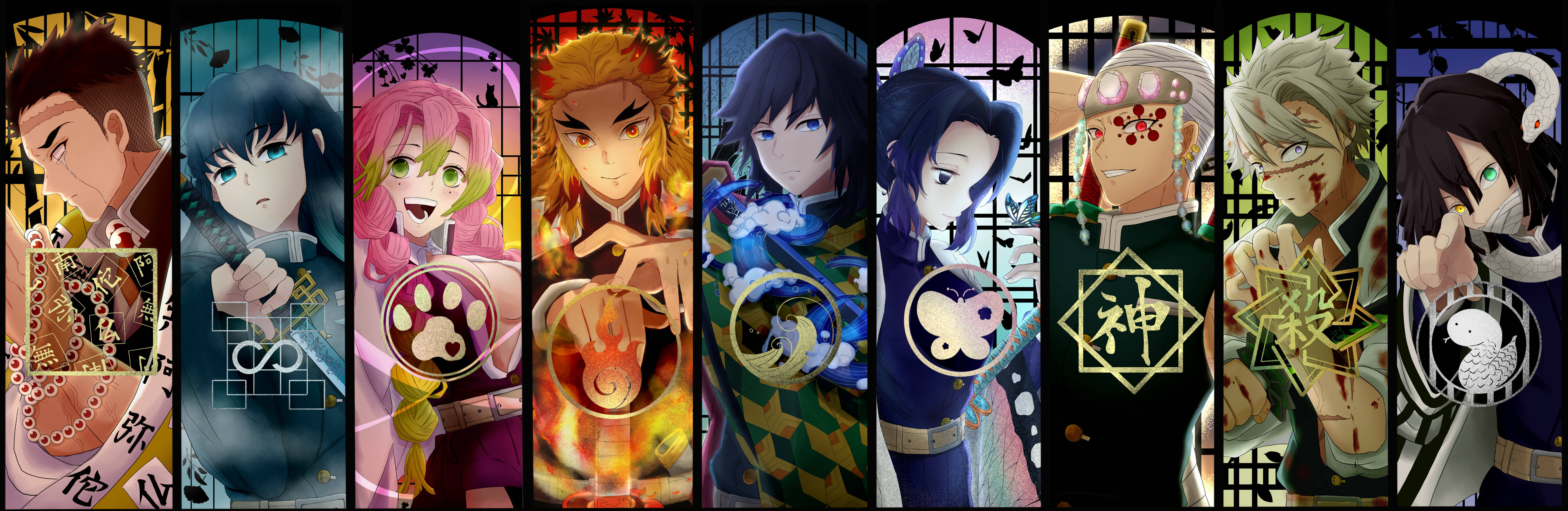 Gather Around For The Hashira Meeting Wallpaper