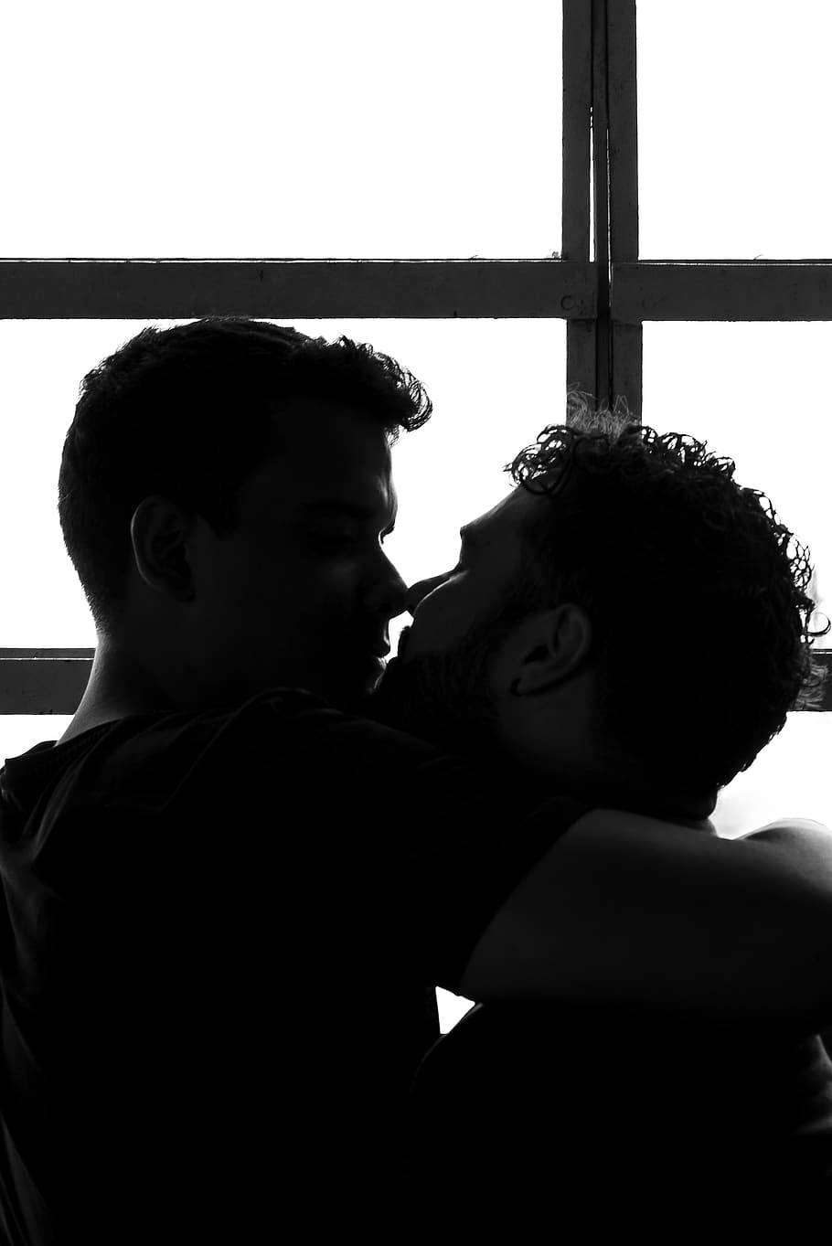 Gay Men Silhouette Wallpaper