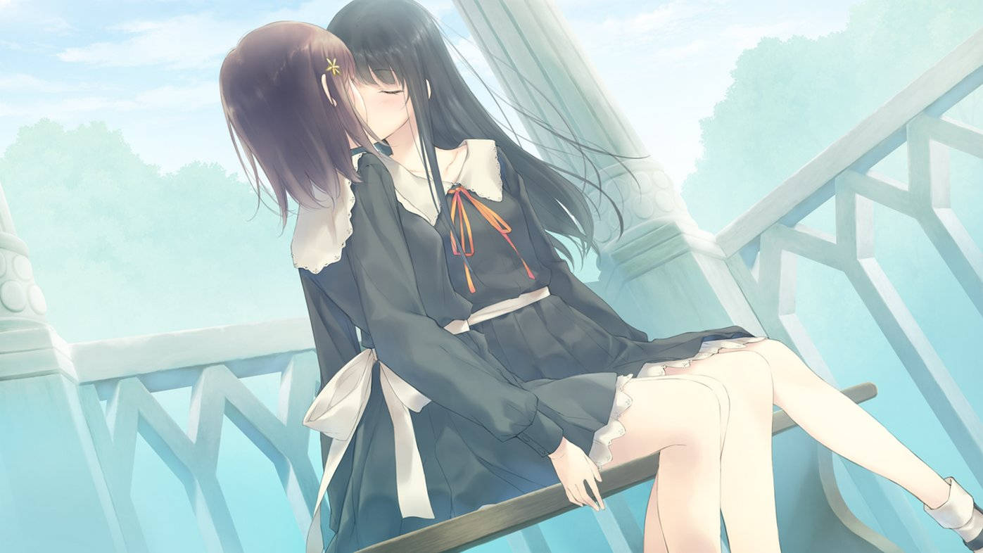 Gazebo Girls Kissing Wallpaper