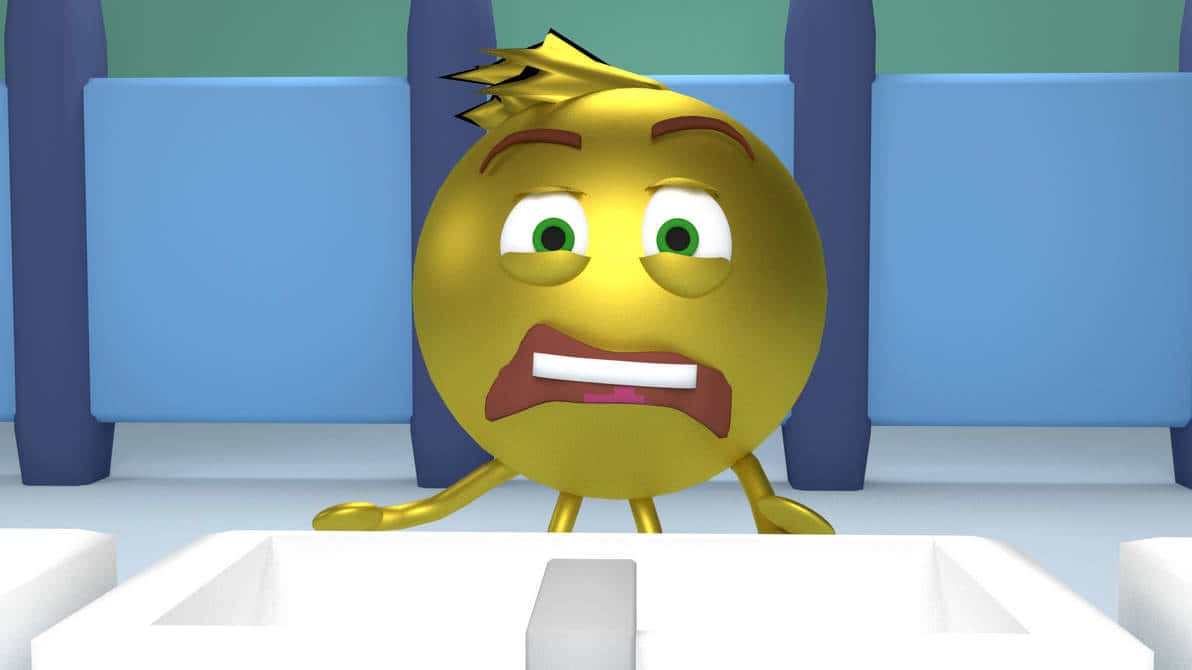 Gene Meh From The Emoji Movie Gets Disgusted Wallpaper