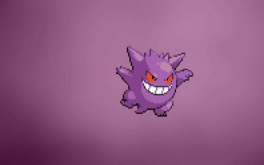 Gengar Pokemon Minimalist Anime Wallpaper