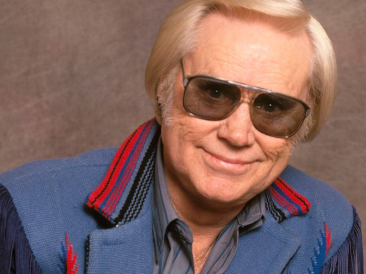 George Jones Smiling Profile Photography Wallpaper