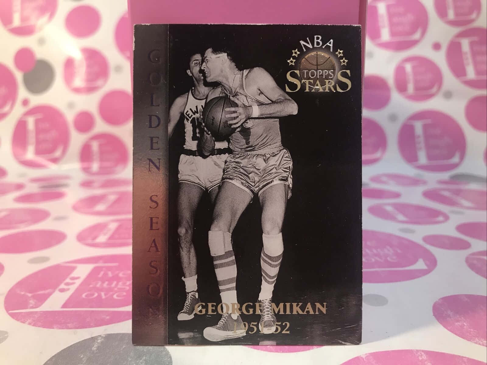 George Mikan 1996-97 Topps Nba Card Wallpaper