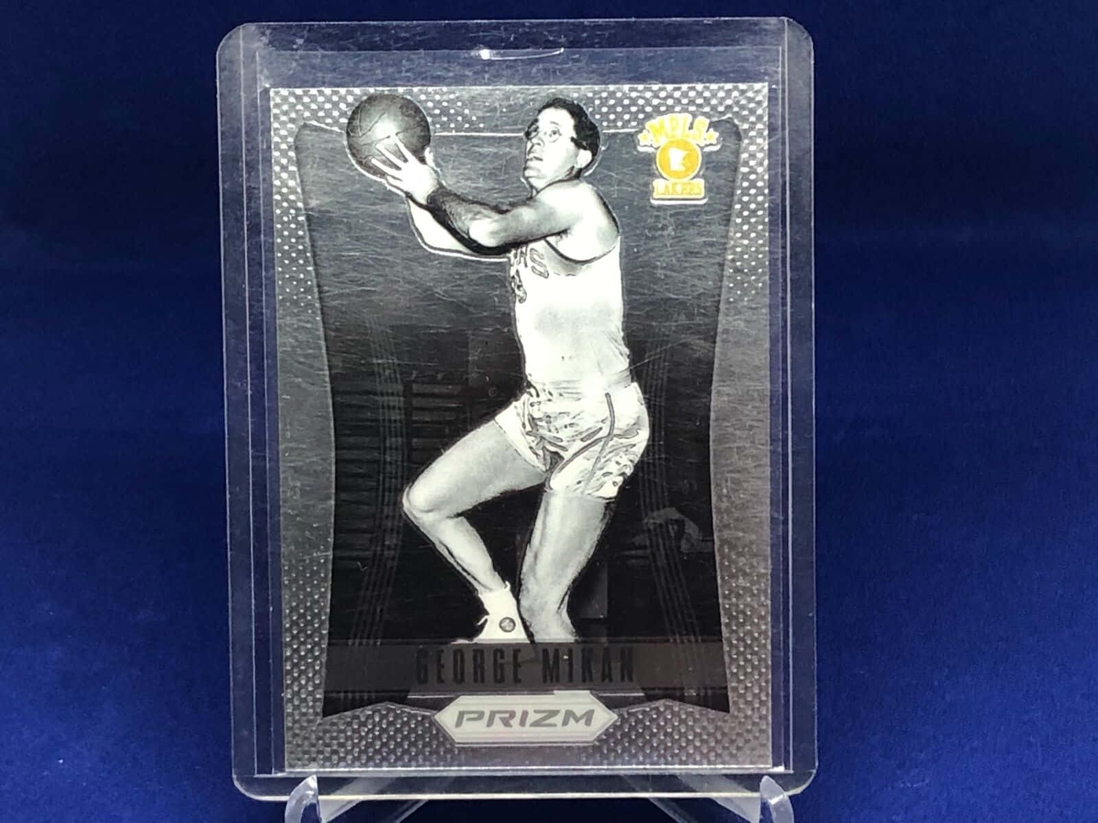 George Mikan Prizm Basketball Card Wallpaper