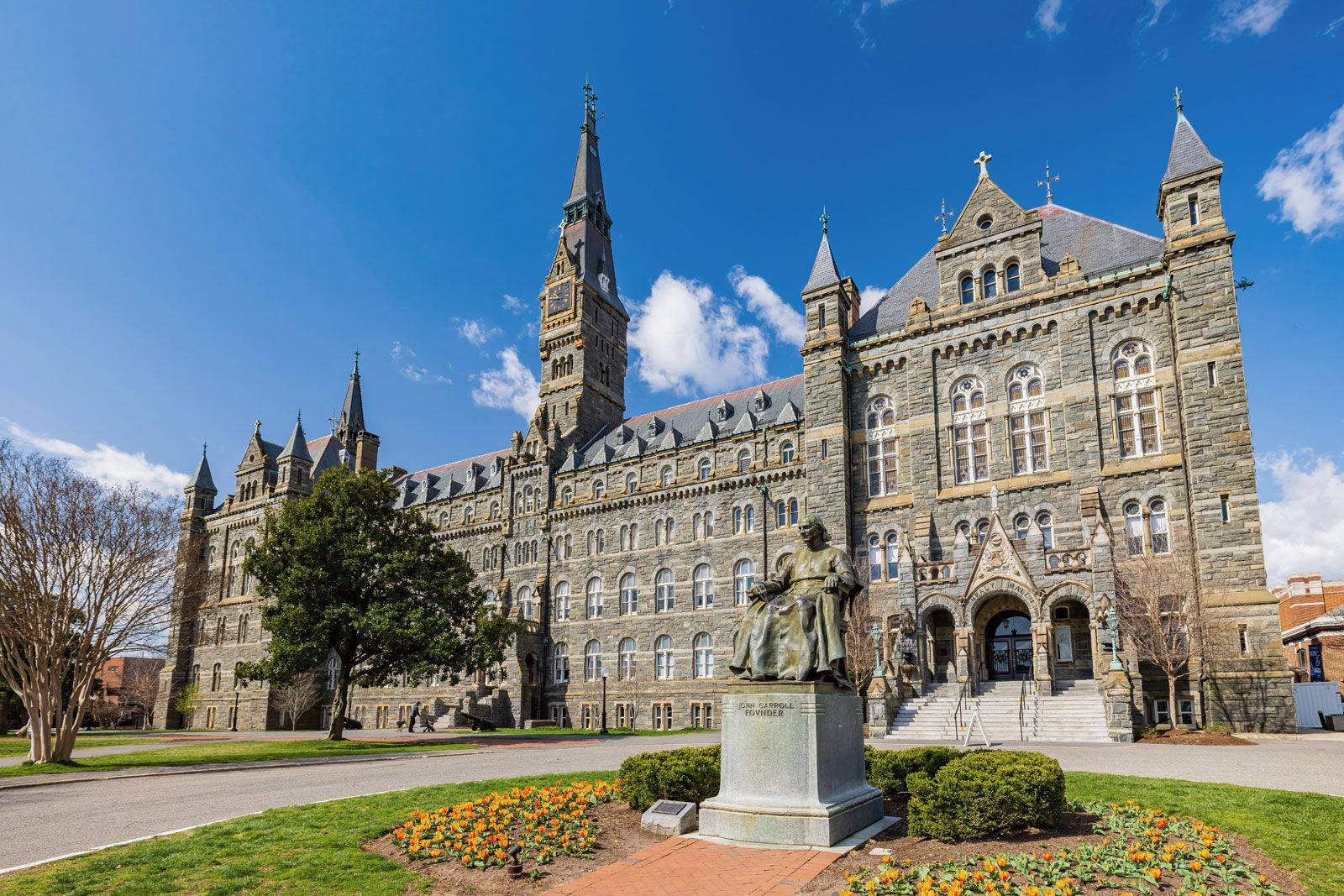 Georgetown John Carroll Statue Wallpaper