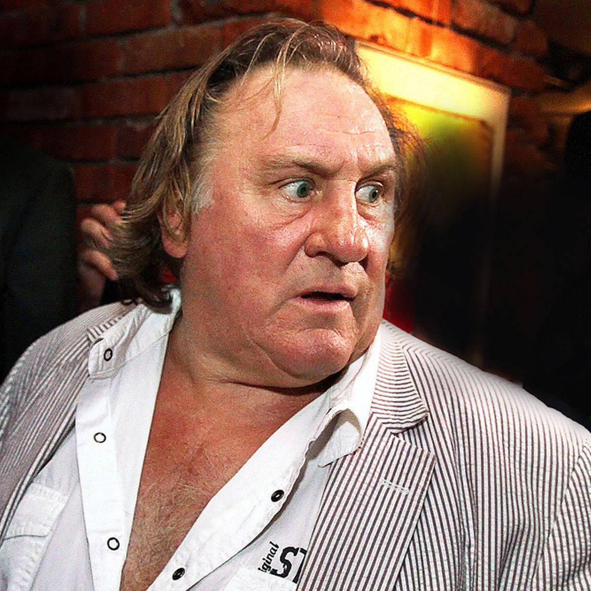 Gérard Depardieu Shocked Face Wallpaper