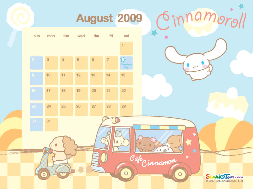 Get A Jump On Working While Traveling With The Cinnamoroll Laptop Wallpaper