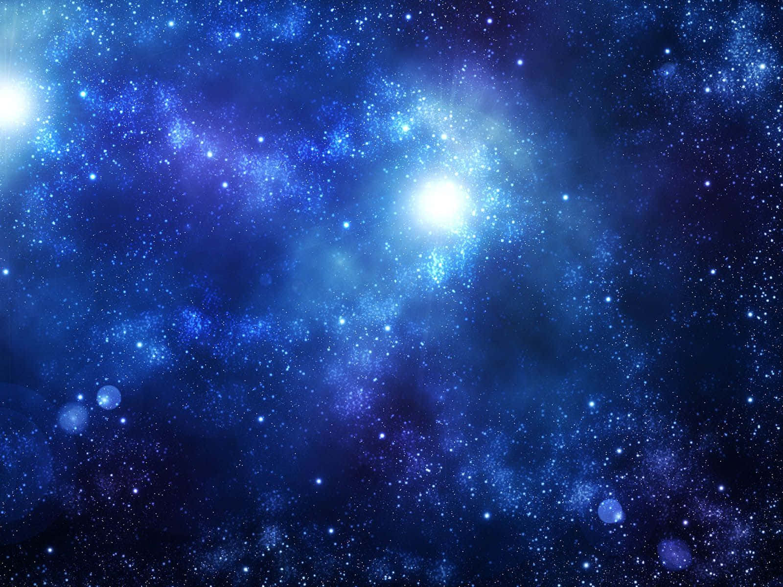 Get Lost In The Cool Blue Galaxy Wallpaper