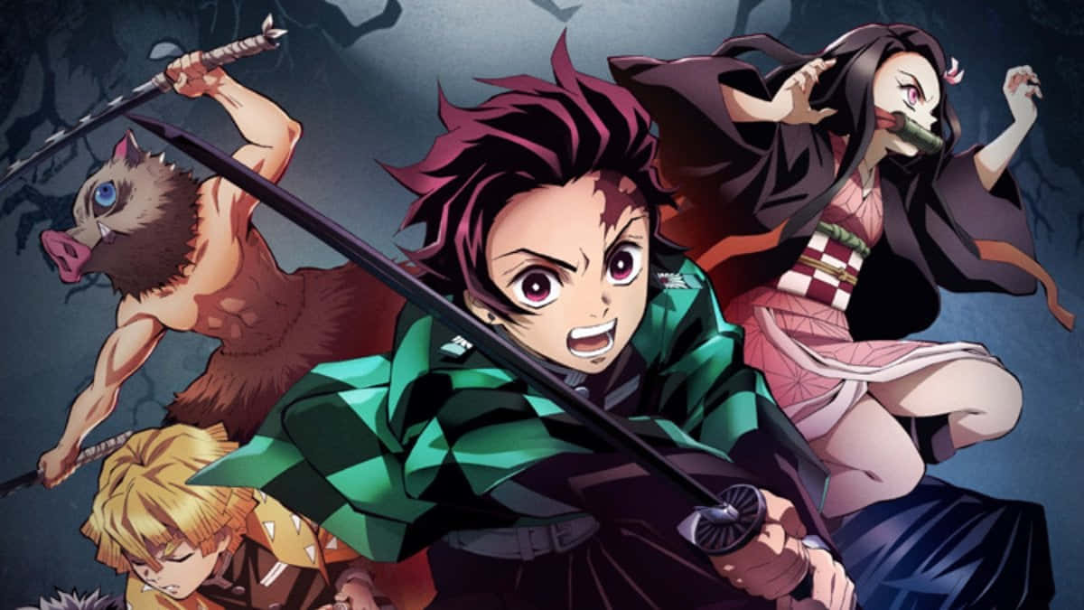 Get Ready For Thrilling Adventures With Demon Slayer Season 2 Wallpaper