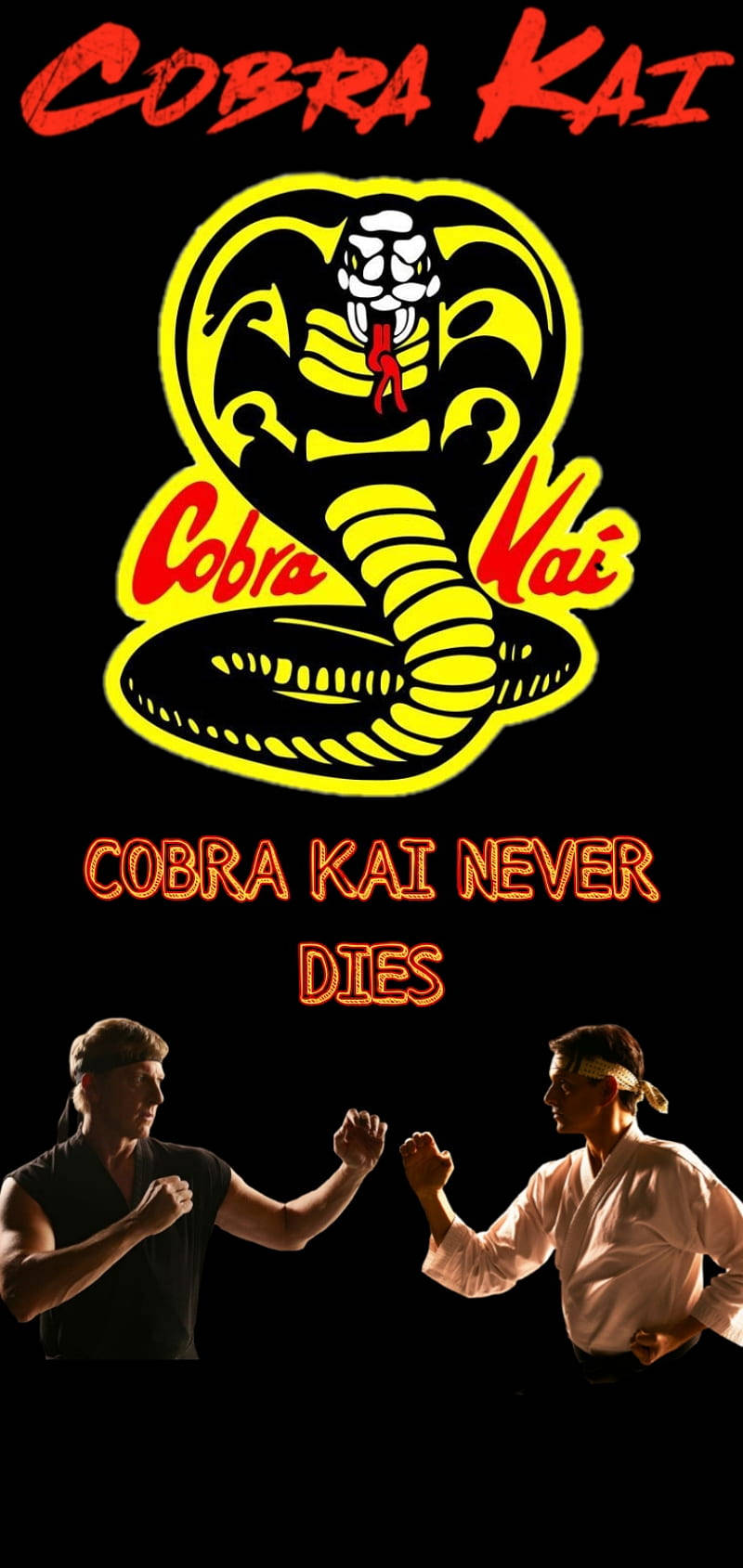 Get Ready To Duel With Cobra Kai Phone Wallpaper