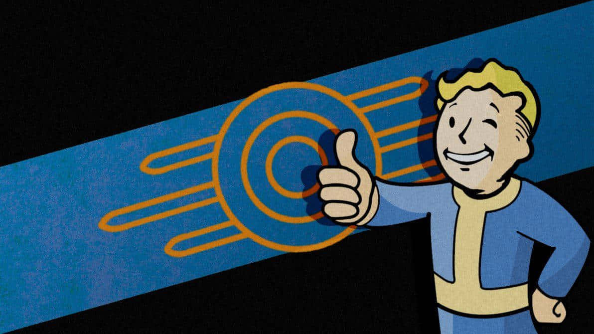 Get Ready To Explore Post-apocalyptic America With Vault Boy! Wallpaper