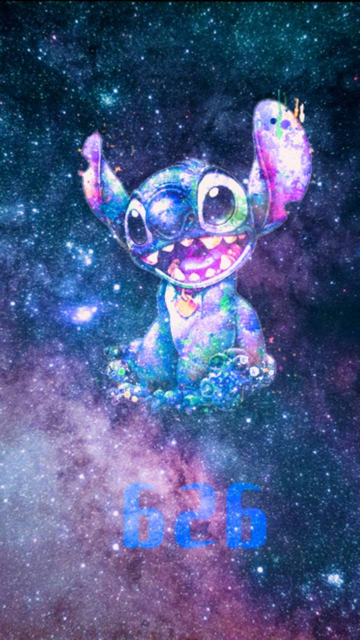 Get Ready To Explore The Stitch-filled Universe Of Stitch Galaxy. Wallpaper