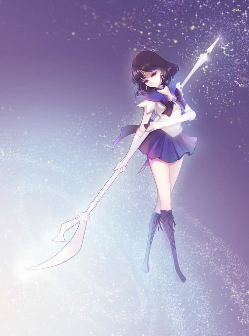 Get Ready To Unleash Your Power With Sailor Saturn Wallpaper