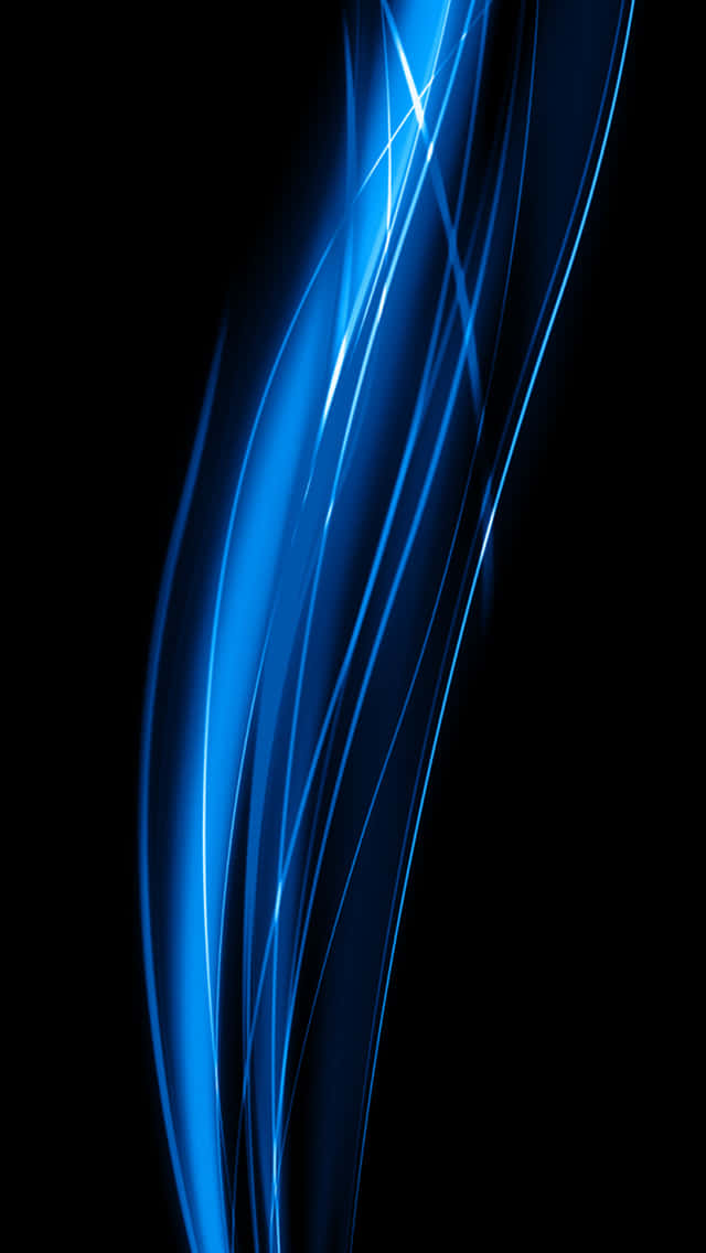 Get The Stylish New Black And Blue Iphone. Wallpaper