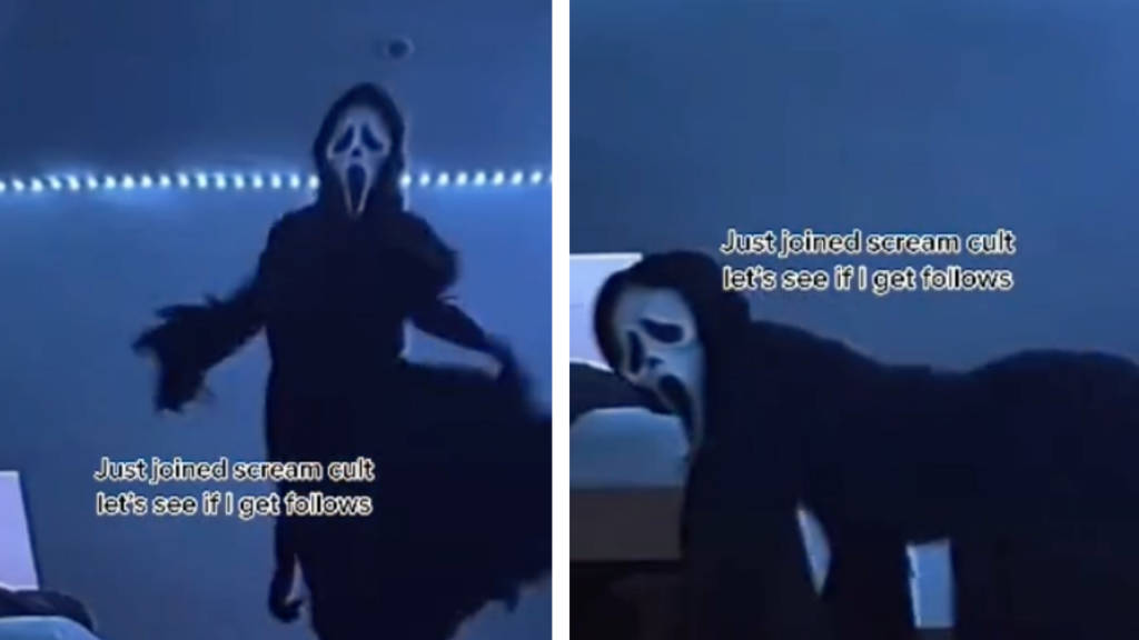 Ghostface Meme Tiktok Pfp - Show Your Spooky Side! Wallpaper