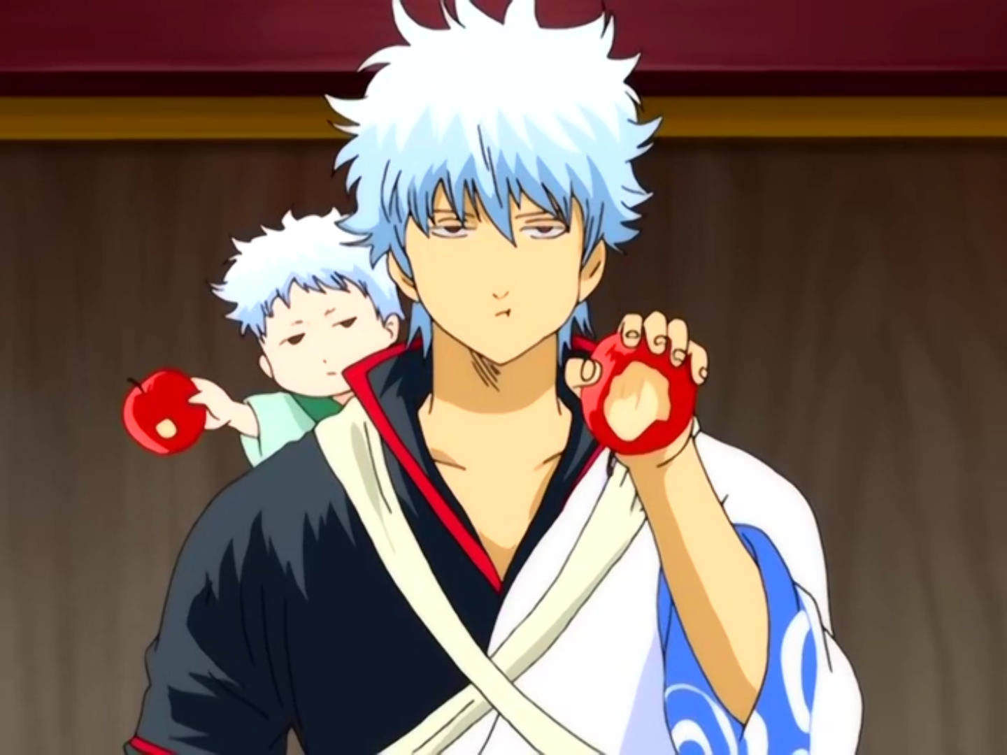 Gintama Gintoki With Hashida Kanshichirou Wallpaper