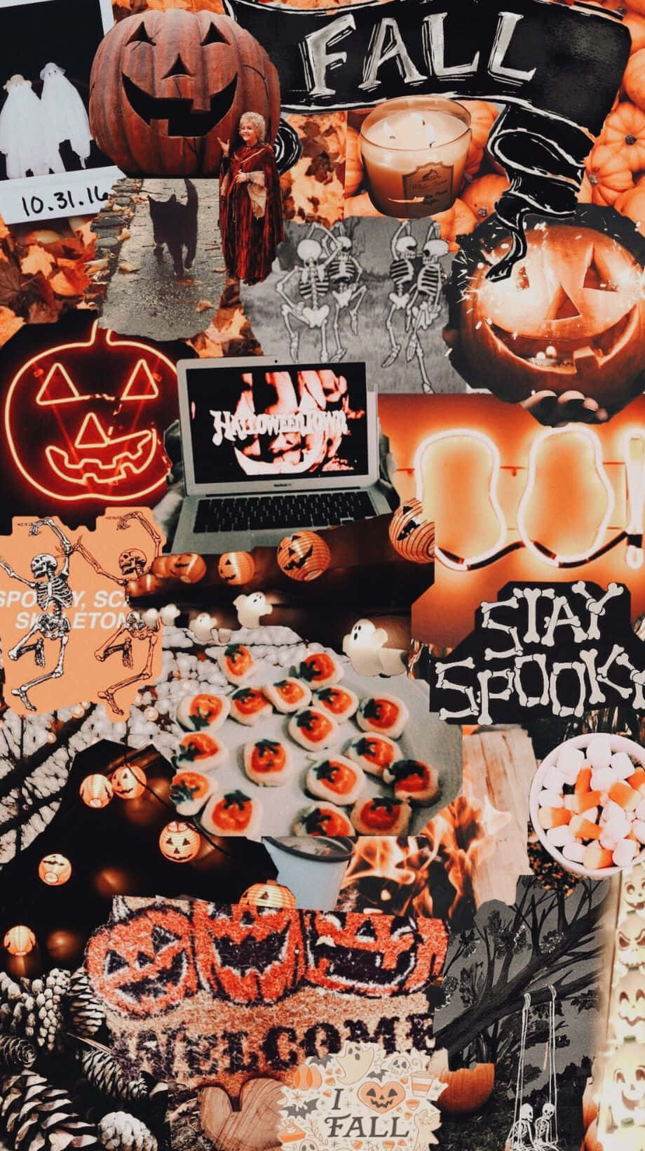 Girly Halloween Orange Fall Photos Wallpaper