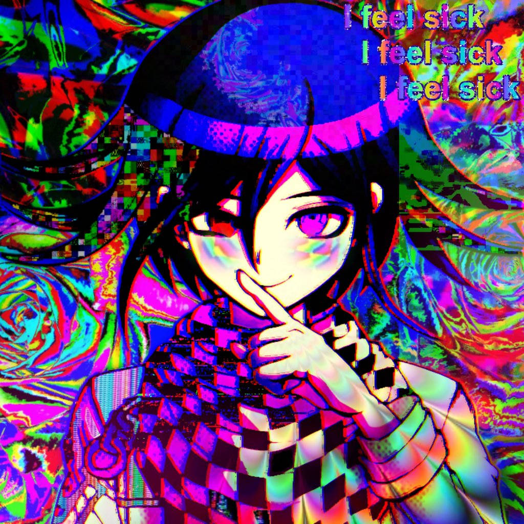 Glitchcore Kokichi Oma Wallpaper