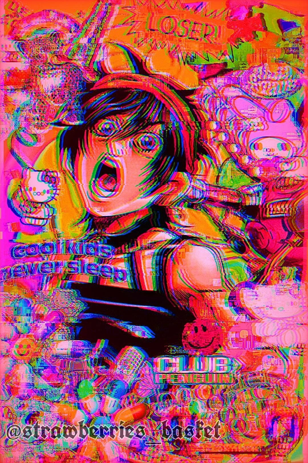 Glitchcore Shouting Wallpaper